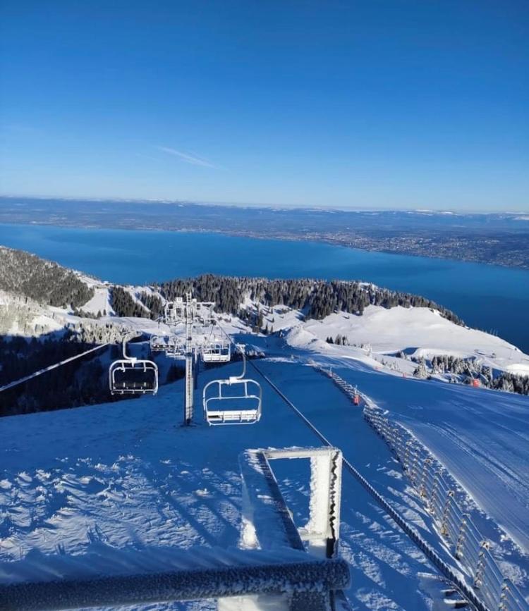 Duplex En Station Vue Sur Lac Leman Thollon-les-Memises Exterior photo